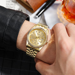 Full Steel Men’s Quartz Luxury Watch – Top Quality