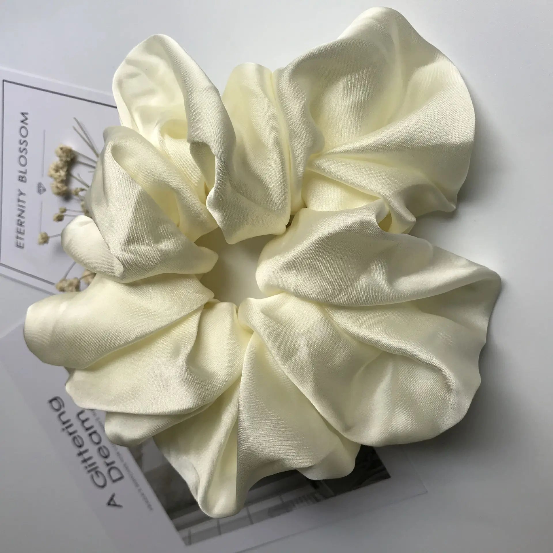 Oversized Satin Scrunchies – Big Elastic Hair Ties for Women