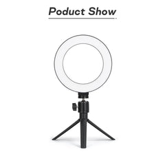 Tripod With LED Ring Light For Phone Tripod Camera Stand Selfie Photography Light LED Lamp Color Photo Studio For YouTube Live