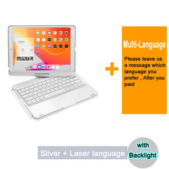Bluetooth Magic Keyboard Case For iPad 7 8 9 Generation 10.2 Pro Air 3 10.5 Tablet Case Turkish Arabic Spanish Korean Keyboard