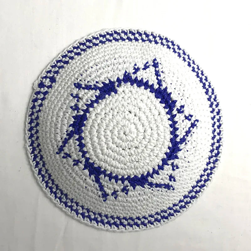 Jewish Kippah Black Hand Made Yarmulke Judaica Yamaka Kippa Yamakah Yarmulka Hat Men (15CM 5.9INCH)