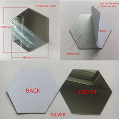 10pcs Diameter 100x1mm Acrylic Wall Mirrors Round Stickers Plastic Hotel Decorative Miroir Mural DIY Plak Espejo Decorativos