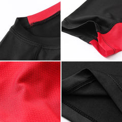 Summer Breathable Mesh Patchwork Running T-Shirts Men Quick Dry Elastic Short Sleeve Tops Fitness Gym Sports Rashguard Customize
