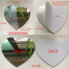 10pcs Diameter 100x1mm Acrylic Wall Mirrors Round Stickers Plastic Hotel Decorative Miroir Mural DIY Plak Espejo Decorativos