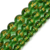 6/8/10mm Six Word Mantra Prayer Feng Shui Beads Round Shape Buddha Beads for DIY Bracelet Jewelry Making Accessories 15inches - green quartz / 10mm about36pcs