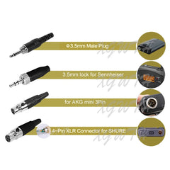 ME3 Headset Microphone Headworn Hypercardioid Condenser Mic For AKG Shure Senheiser Wireless Bodypack Transmitter System