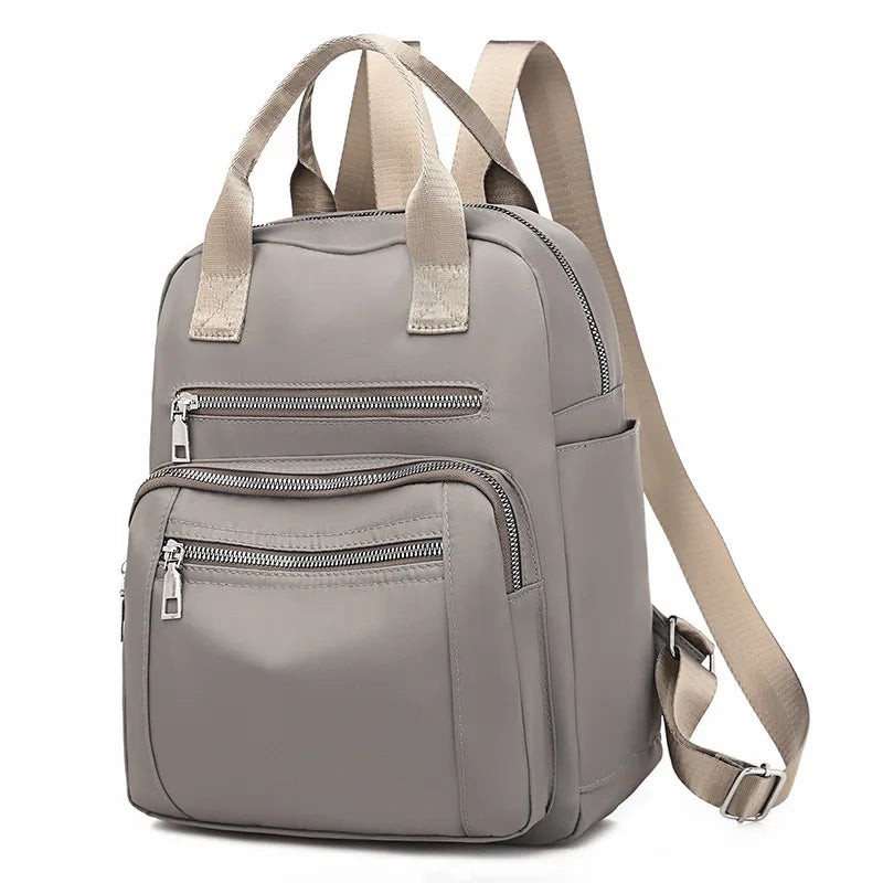 Women Backpack Travel Casual Waterproof Oxford Shoulder Bags Female Large Capacity Handbag Rucksack Black Purse School Pack