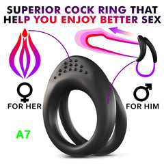 Penis Ring Reusable Silicone Semen Cock Ring Penis Enlargement Delayed Ejaculation Sex Toys For Men