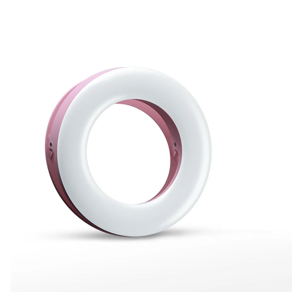 Upgrade 3200K-6500K LED Clip Ring Light 40 LED Lamp Selfie Fill Lights For iPhone Andriod Mobile Phone USB Charge Enhancing Lamp