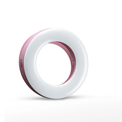 Upgrade 3200K-6500K LED Clip Ring Light 40 LED Lamp Selfie Fill Lights For iPhone Andriod Mobile Phone USB Charge Enhancing Lamp