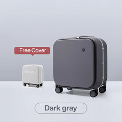Mixi New Patent Design Carry On Suitcase Women 18 Inch Rolling Luggage Men Polycarbonate Aluminum Frame Elegant Noble