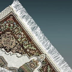 Muslim Prayer Rug Islamic Carpet Mat For Muslim Prayer tapis de priere Islam Braided Mats Vintage Pattern Eid Rugs Tassel Decor