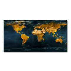 Vintage World Map Picture Canvas Painting Retro Map Posters Prints Wall Art Picture Quadro for Living Room Home Decor Cuadros