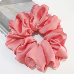 Oversized Satin Scrunchies – Big Elastic Hair Ties for Women