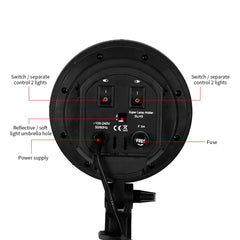 Photography 50x70CM Four Lamp Softbox Kit Continuous Lighting System Soft Box Accessories Photo Studio Equipment
