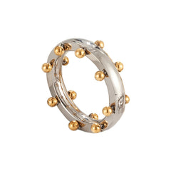 Luxury Stainless Steel Jewelry Set – Bangle, Ring & Hoop Earrings