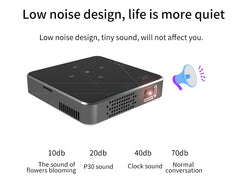 Smartldea New Mini DLP HD Projector Support 1080p Built-in Battery Capacity Wired Phone Mirroring Projector Home Theater Beamer