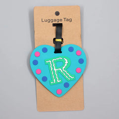 Newest Cute 26 Letters Luggage Travel Accessories Tag Silica Gel Suitcase ID Addres Holder Baggage Boarding Tag Portable Label