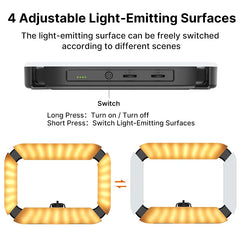 Ulanzi U200 U-200 Smartphone Video Rig  LED Video Light 2 in 1 Ring Light Cold Shoe for Microphone Tiktok Youtube Live Rig Light