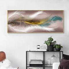 Modern Nordic Art Feather Canvas Painting On The Wall Art Posters Prints Wall Pictures for Living Room Home Wall Cuadros Decor