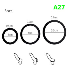 Penis Ring Reusable Silicone Semen Cock Ring Penis Enlargement Delayed Ejaculation Sex Toys For Men