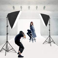 Photography 50x70CM Four Lamp Softbox Kit Continuous Lighting System Soft Box Accessories Photo Studio Equipment