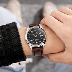 Men’s Casual Leather Strap Watch – Luxury Best Seller