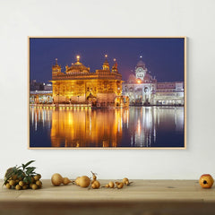 Sikhism Canvas Painting Golden Temple Amritsar Posters Wall Art Hindu Religion Holy Land Pictures for Living Room Decor Unframed