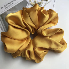 Oversized Satin Scrunchies – Big Elastic Hair Ties for Women