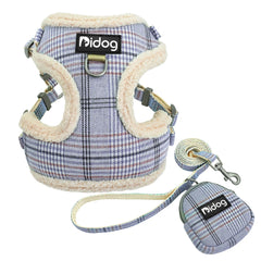 Soft Fleece Cat Harness Vest Warm Dog Puppy Chihuahua Harness Leash Set Adjustable Pets Vests Coat For Small Medium Dogs Cats Pet Shop