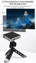 Smartldea New Mini DLP HD Projector Support 1080p Built-in Battery Capacity Wired Phone Mirroring Projector Home Theater Beamer