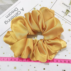 Oversized Satin Scrunchies – Big Elastic Hair Ties for Women