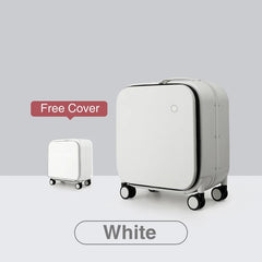 Mixi New Patent Design Carry On Suitcase Women 18 Inch Rolling Luggage Men Polycarbonate Aluminum Frame Elegant Noble