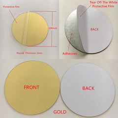 10pcs Diameter 100x1mm Acrylic Wall Mirrors Round Stickers Plastic Hotel Decorative Miroir Mural DIY Plak Espejo Decorativos