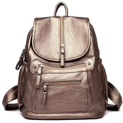 Women High Quality Leather Backpacks Vintage Female Shoulder Bag Sac a Dos Travel Ladies Bagpack Mochilas School Bags For Girls