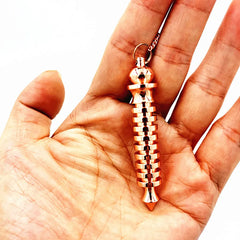 Pendulum For Dowsing Divination Reiki Healing Spiritual Wicca Women Men Amulet Screw Shape Pendule Radiestesia Metal Charm Jewel