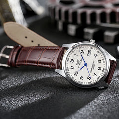 Men’s Casual Leather Strap Watch – Luxury Best Seller