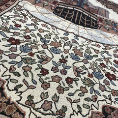Muslim Prayer Rug Islamic Carpet Mat For Muslim Prayer tapis de priere Islam Braided Mats Vintage Pattern Eid Rugs Tassel Decor