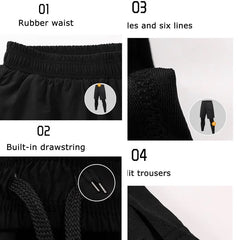 Men's Running Pants Compression Sport Tights 2 In 1 Quick Dry Fitness Gym Leggings Male Sportswear Workout Training Bottoms