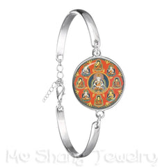 Drop Shipping Ganesha Statue Hindu Ganapati Vinayaka God Bracelet Vintage Lord Ganesha Indian Buddhism Chain Bangle For Gift