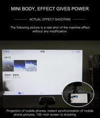 Smartldea DLP HD Mini Projector Built-in Rechargeable Battery Portable Egg Size for Home Office Outdoor Camping Pico Projectors