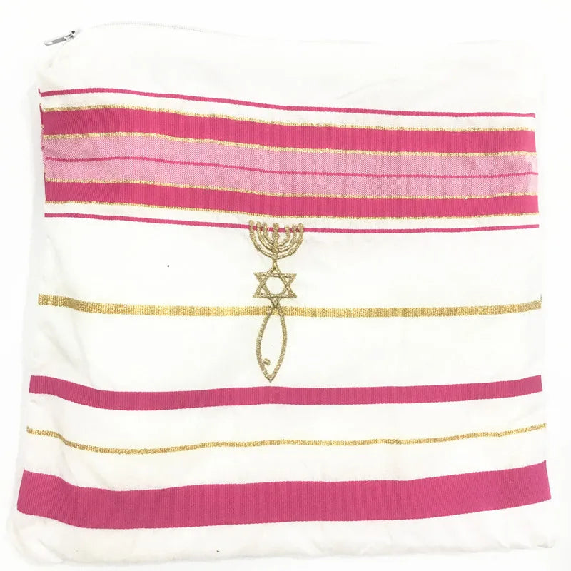 JKRISING Messianic Jewish Tallit Blue and Gold Prayer Shawl Talit and Talis Bag Prayer scarfs