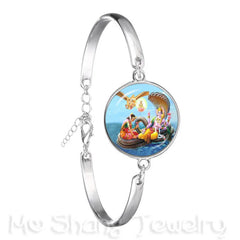 Drop Shipping Ganesha Statue Hindu Ganapati Vinayaka God Bracelet Vintage Lord Ganesha Indian Buddhism Chain Bangle For Gift