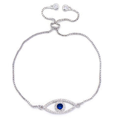 Juya 18K Real Gold Plated Adjustable Chains Multicolor Zirconia Hamsa Fatima Enamel Greek Evil Eye Charms Bracelets For Women