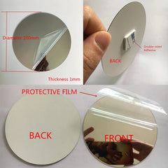 10pcs Diameter 100x1mm Acrylic Wall Mirrors Round Stickers Plastic Hotel Decorative Miroir Mural DIY Plak Espejo Decorativos