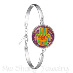 Drop Shipping Ganesha Statue Hindu Ganapati Vinayaka God Bracelet Vintage Lord Ganesha Indian Buddhism Chain Bangle For Gift