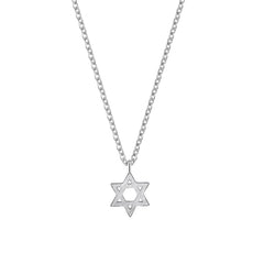 Pentagram Necklaces Pendants Stainless Steel  Chain Star Of David Choker Necklace For Women Jewish Jewelry Collares