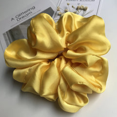 Oversized Satin Scrunchies – Big Elastic Hair Ties for Women