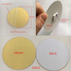 10pcs Diameter 100x1mm Acrylic Wall Mirrors Round Stickers Plastic Hotel Decorative Miroir Mural DIY Plak Espejo Decorativos