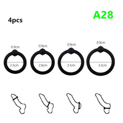 Penis Ring Reusable Silicone Semen Cock Ring Penis Enlargement Delayed Ejaculation Sex Toys For Men